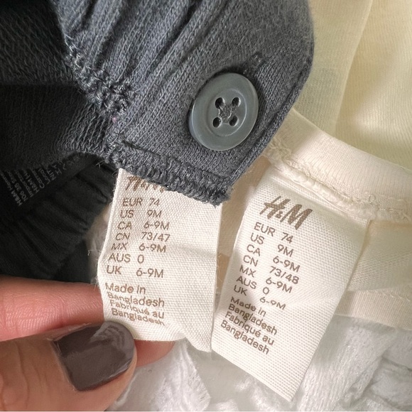 H&M 2-piece Printed Set Round Neck Long Sleeve  SIZE 9M - Picture 13 of 17